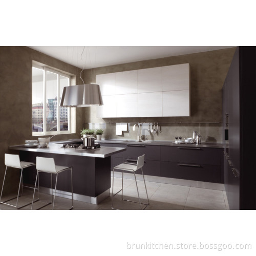 Morden Acrylic Kitchen Cabinet L Shape